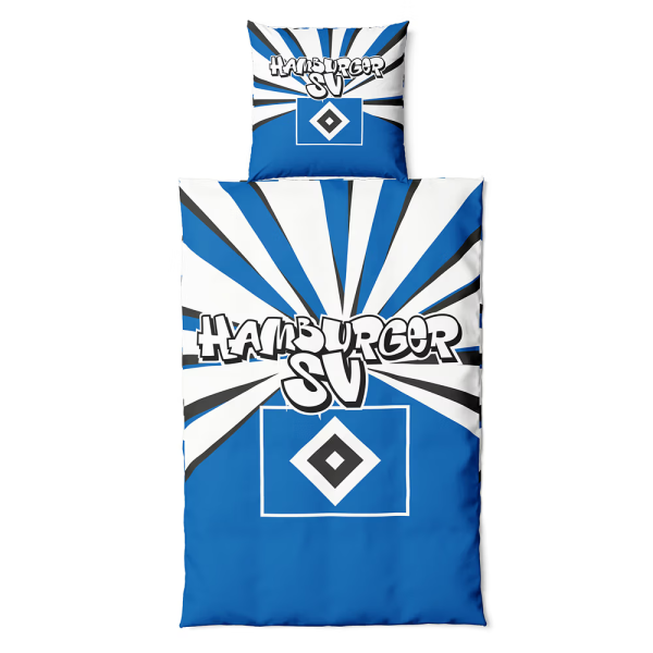 Hamburger SV HSV Bettwäsche Strahlen 100 % Baumwolle